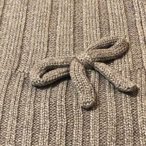 Kate Spade Silver Ribbed Knit Sweater